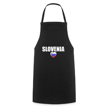 Slovenia Slowenien Slowenische Flagge Slowene - Kochschürze - Schwarz - Vorne - AI Model Male 185 dark (185cm)
