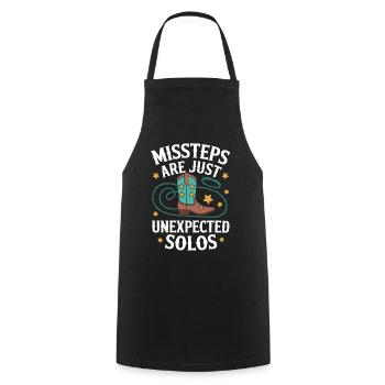 Danse en ligne Danseurs - Tablier de cuisine - noir - Devant - AI Model Male 185 dark (185cm)