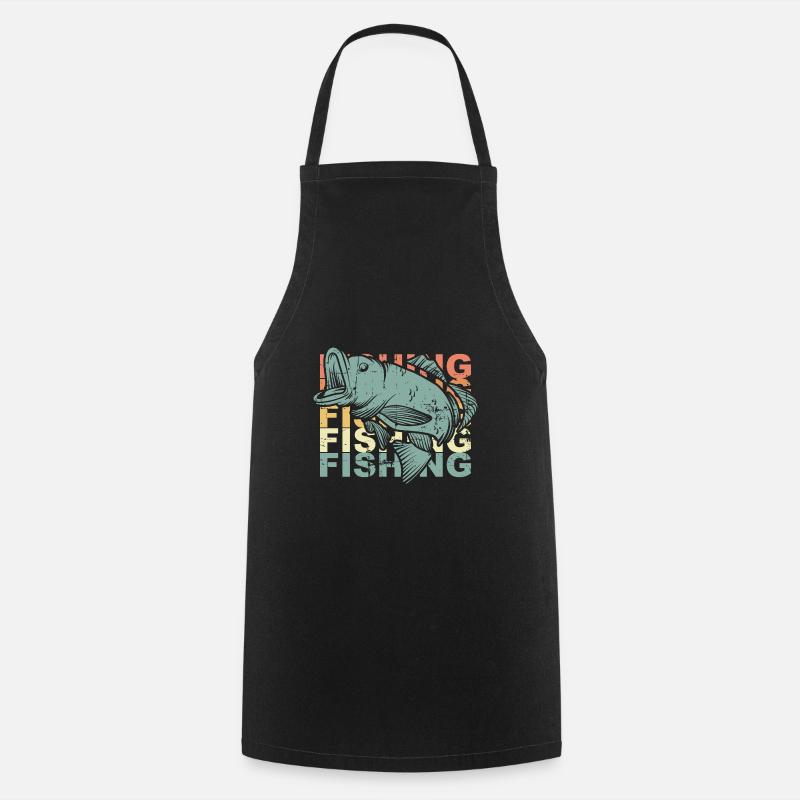 Pêche pêche - Tablier de cuisine - noir