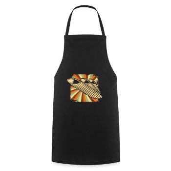 noodles - Cooking Apron - black - Front - AI Model Male 185 dark (185cm)