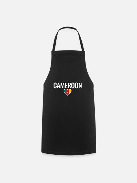 Cameroun Cameroun Drapeau camerounais Camerounais - Tablier de cuisine - noir