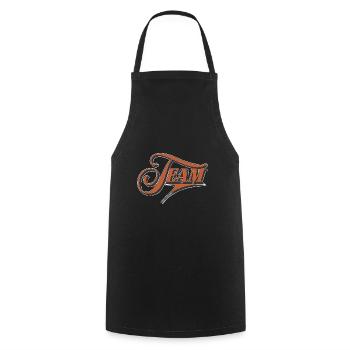 Équipe - Tablier de cuisine - noir - Devant - AI Model Male 185 dark (185cm)