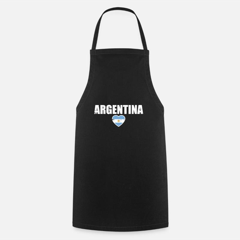 Argentine Argentine Drapeau argentin - Tablier de cuisine - noir