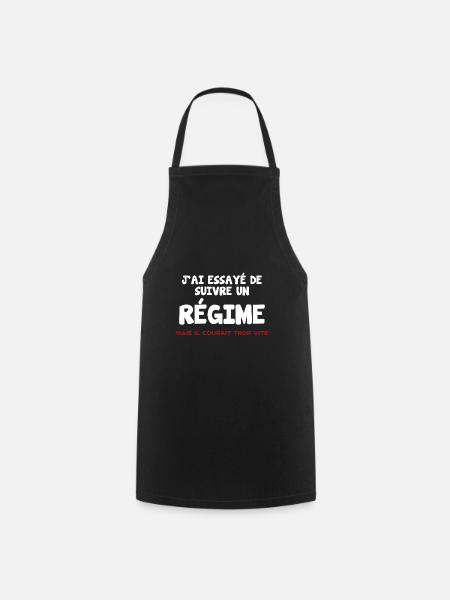 Diet but he was running too fast humor - Cooking Apron - black