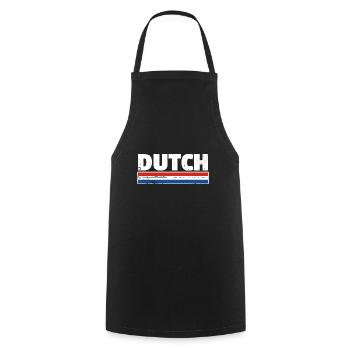 Dutch Netherlands Dutch flag Netherlands - Cooking Apron - black - Front - AI Model Male 185 dark (185cm)