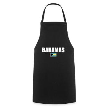 Bahamas Love Bahamian Bahamas Drapeau - Tablier de cuisine - noir - Devant - AI Model Male 185 dark (185cm)
