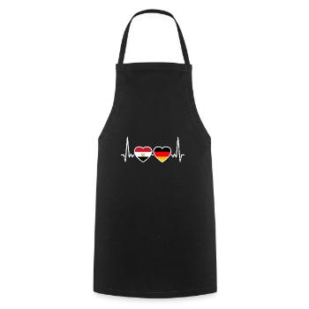 Egypt Germany Flag Egyptian German - Cooking Apron - black - Front - AI Model Male 185 dark (185cm)