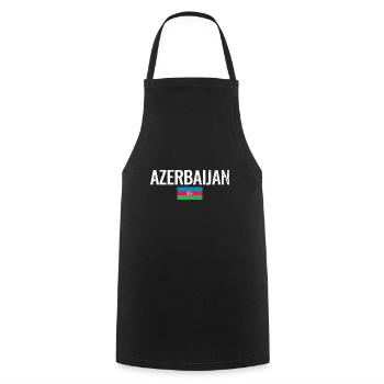 Azerbaïdjan Vintage Azerbaïdjan Drapeau - Tablier de cuisine - noir - Devant - AI Model Male 185 dark (185cm)