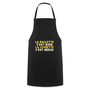 La Raclette C'Est Bien Drôle Style De Vie - Tablier de cuisine - noir - Devant - AI Model Male 185 dark (185cm)