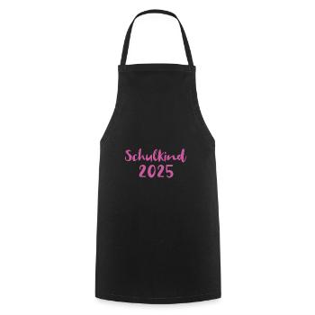 Schoolchild 2025 - Cooking Apron - black - Front - AI Model Male 185 dark (185cm)