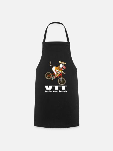 VTT Vache tout terrain - Tablier de cuisine - noir