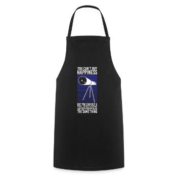 Astronomie - Vous ne pouvez pas acheter le bonheur - Tablier de cuisine - noir - Devant - AI Model Male 185 dark (185cm)