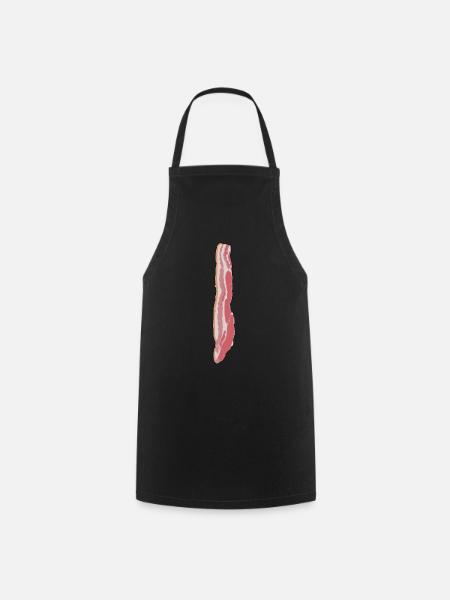 Idée cadeau lardons au bacon avec humour - Tablier de cuisine - noir