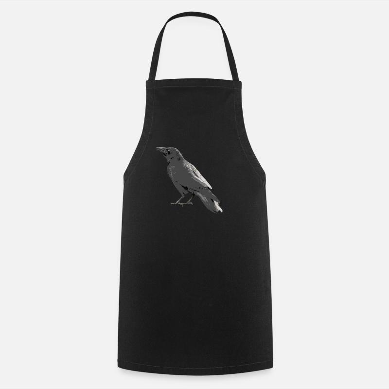 Crow - Cooking Apron - black