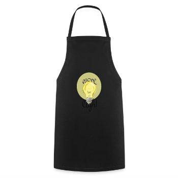 Plus de lumière - Tablier de cuisine - noir - Devant - AI Model Male 185 dark (185cm)