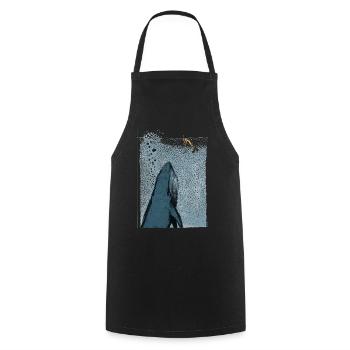 Whale watches - Kochschürze - Schwarz - Vorne - AI Model Male 185 dark (185cm)