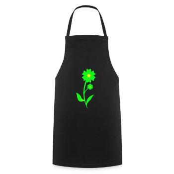 Flower bloom garden plant gift - Cooking Apron - black - Front - AI Model Male 185 dark (185cm)
