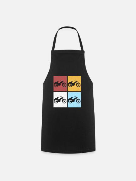 Moped Moped Moped Driver Moped Driver Mopeds Mokick - Cooking Apron - black
