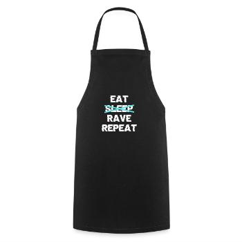 rave - Cooking Apron - black - Front - AI Model Male 185 dark (185cm)