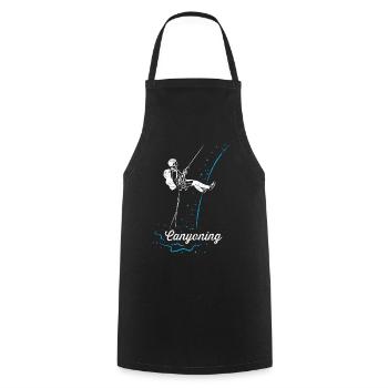 Canyoning - Cooking Apron - black - Front - AI Model Male 185 dark (185cm)