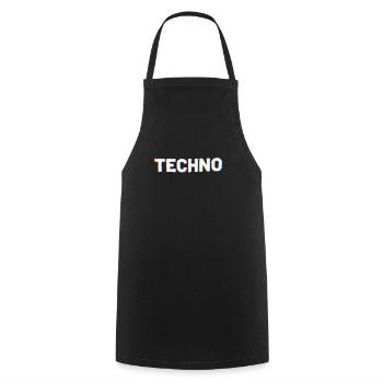 Techno - Tablier de cuisine - noir - Devant - AI Model Male 185 dark (185cm)