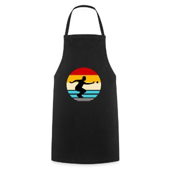 Boule Petanque Boccia Boule Player Boules Ball - Cooking Apron - black - Front - AI Model Male 185 dark (185cm)
