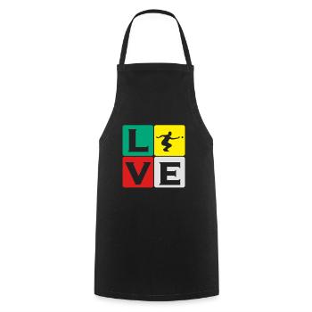 Boule Petanque Boccia Boule Player Boules Ball - Cooking Apron - black - Front - AI Model Male 185 dark (185cm)