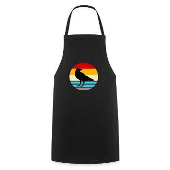 Raven Raven Bird Crow Crow Flying Animal Birds - Cooking Apron - black - Front - AI Model Male 185 dark (185cm)