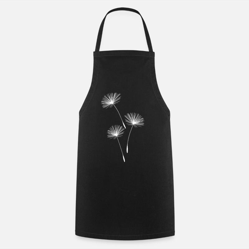 Pissenlit pissenlit fleurs - Tablier de cuisine - noir
