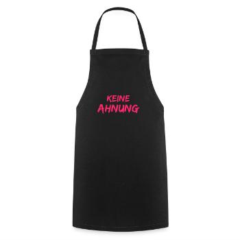 Keine Ahnung - Kochschürze - Schwarz - Vorne - AI Model Male 185 dark (185cm)