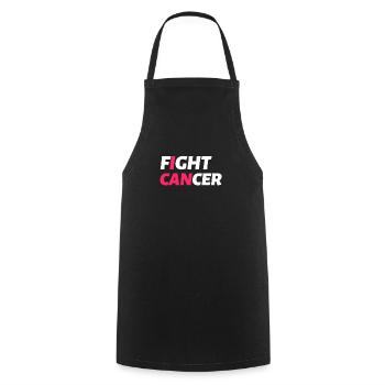 Fight Cancer Cancer Hospital Chemo Therapy - Cooking Apron - black - Front - AI Model Male 185 dark (185cm)