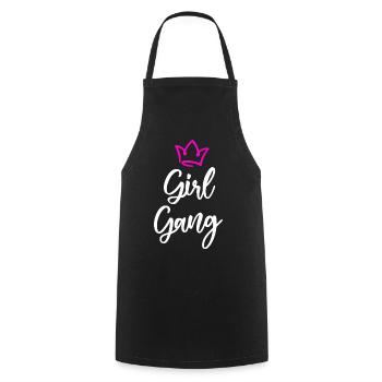 Girl Gang Girlfriend Équipe Féminine - Tablier de cuisine - noir - Devant - AI Model Male 185 dark (185cm)