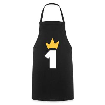 One Crown 1 An Bébé Premier Anniversaire - Tablier de cuisine - noir - Devant - AI Model Male 185 dark (185cm)