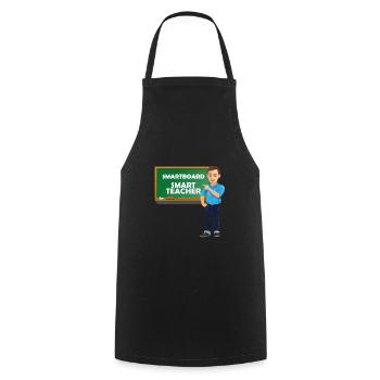 Enseignant intelligent - Tablier de cuisine - noir - Devant - AI Model Male 185 dark (185cm)