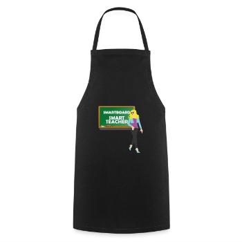 Enseignant intelligent - Tablier de cuisine - noir - Devant - AI Model Male 185 dark (185cm)