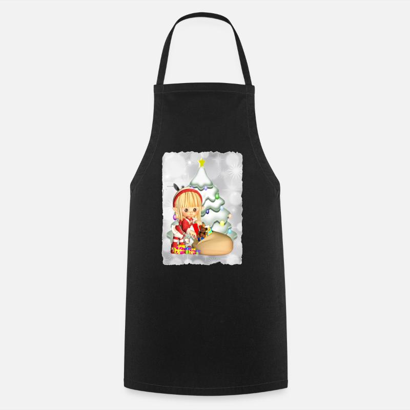 Geschenke Elf - Kochschürze - Schwarz