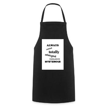 Autism - Cooking Apron - black - Front - AI Model Male 185 dark (185cm)