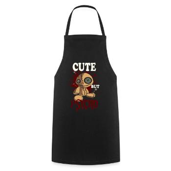 MIGNON MAIS PSYCHO Vaudou - Poupée - Tablier de cuisine - noir - Devant - AI Model Male 185 dark (185cm)