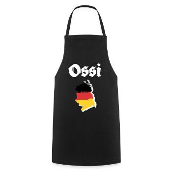 Ossi DDR Ostdeutschland - Kochschürze - Schwarz - Vorne - AI Model Male 185 dark (185cm)