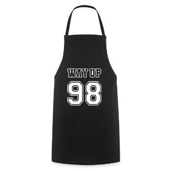 Way Up 98 Vintage anniversaire 1998 - Tablier de cuisine - noir - Devant - AI Model Male 185 dark (185cm)