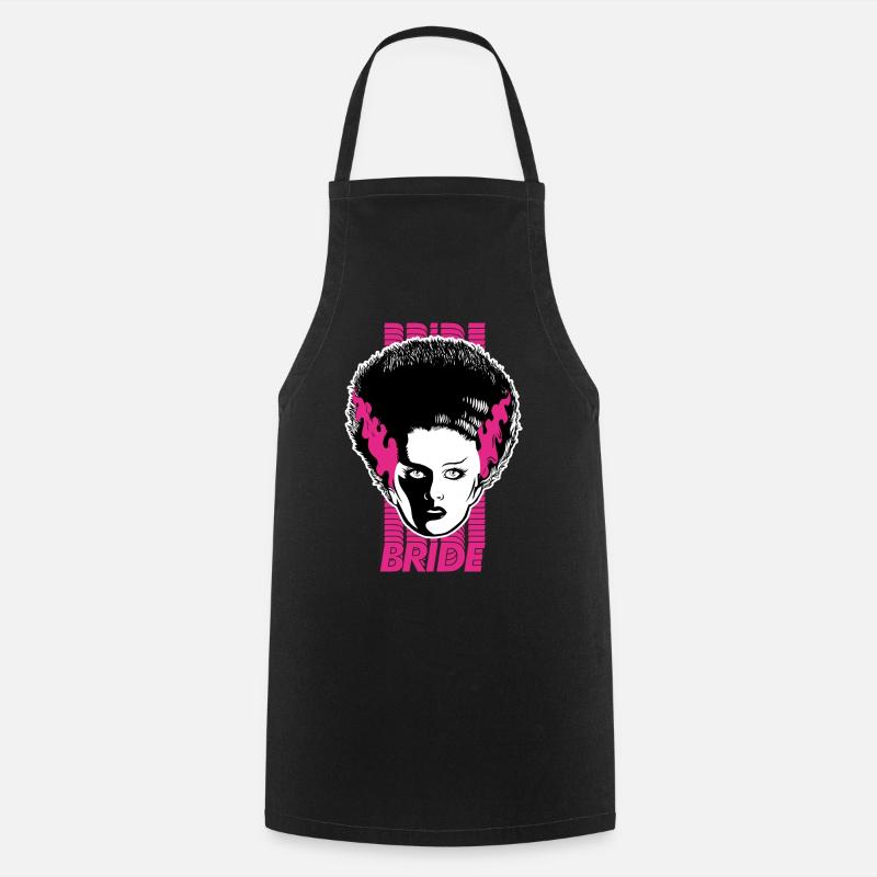 Universal Monsters Frankenstein`s Braut Pink - Kochschürze - Schwarz