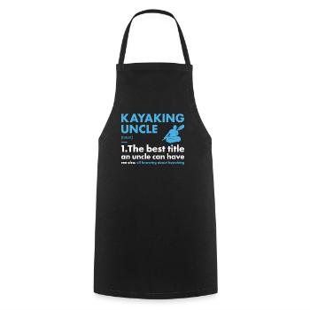 Kayaker Uncle Definition Kayaking - Cooking Apron - black - Front - AI Model Male 185 dark (185cm)
