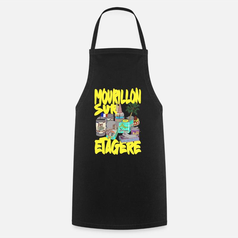 Mourillon on the shelf Toulon - Cooking Apron - black