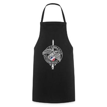 Special Forces Commando Badge France Graphic - Cooking Apron - black - Front - AI Model Male 185 dark (185cm)