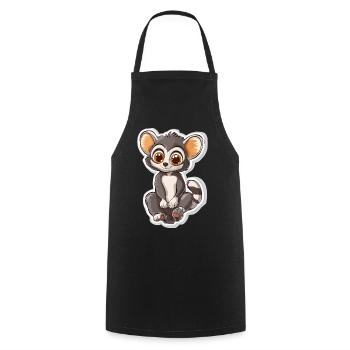 lemur - Cooking Apron - black - Front - AI Model Male 185 dark (185cm)