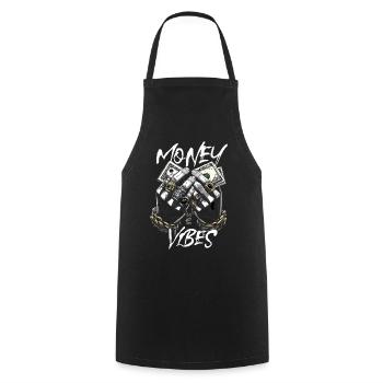 Geld Vibes Motiv Money Vibes - Tablier de cuisine - noir - Devant - AI Model Male 185 dark (185cm)