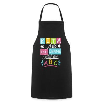 Daycare graduates 2026 - Cooking Apron - black - Front - AI Model Male 185 dark (185cm)