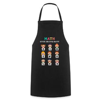 Math keeps you balanced - Cooking Apron - black - Front - AI Model Male 185 dark (185cm)