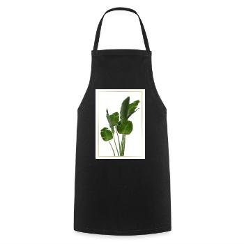 Banana Leaf Tropical Splendor - Cooking Apron - black - Front - AI Model Male 185 dark (185cm)