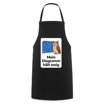 Mein Diagramm hält ewig T-Shirt - Kochschürze - Schwarz - Vorne - AI Model Male 185 dark (185cm)
